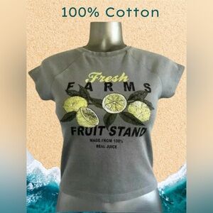 🆕Fresh  Lemons Crop Top